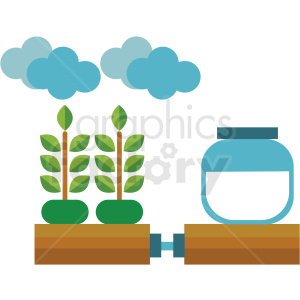agriculture watering system vector icon