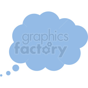 thought bubble vector clipart no background