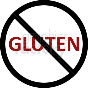 no gluten vector clipart
