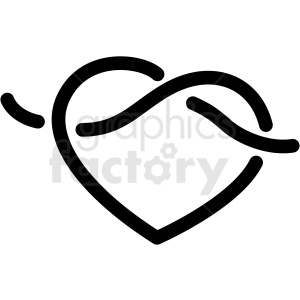   The image is a clipart of a stylized heart intertwined with an infinity symbol, suggesting a theme of eternal love. It