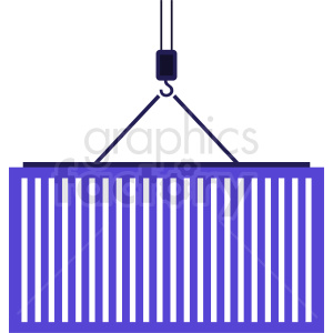   purple import container vector icon 