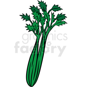 cartoon celery vector clipart