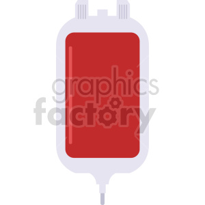 blood iv bag vector icon graphic clipart 3