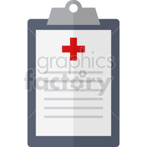 medical clipboard report vector icon graphic clipart 2