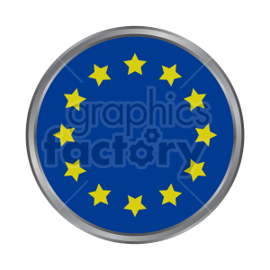 Flag of Europe vector clipart 08