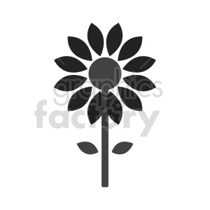 Elegant Flower Silhouette