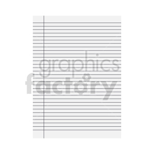 blank line ruled paper vector clipart