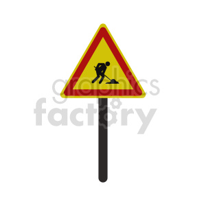 Work in Progress Road Sign