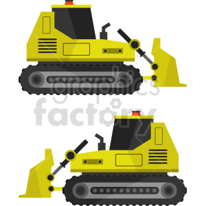 bulldozer bundle vector clipart