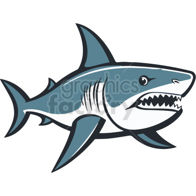cartoon shark vector clip art