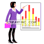 animated woman in a business meeting