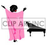 Animated pianist.