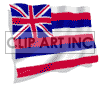 animated 3D Hawaii flag