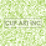 A clipart image featuring a pattern of light green pixelated squares in various shades.