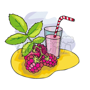 Raspberries and Raspberry Juice