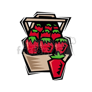 Strawberries in a basket