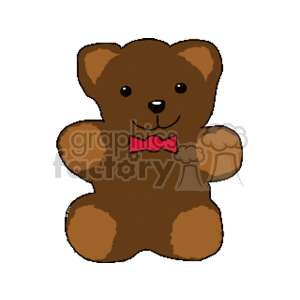 A cartoon of a teddy bear