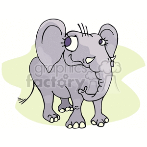 Cartoon happy elephant