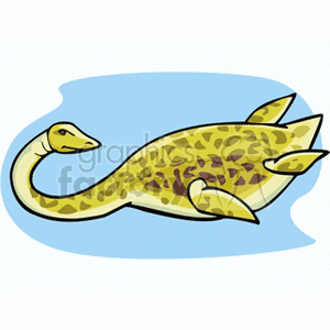 Cartoon Plesiosaur