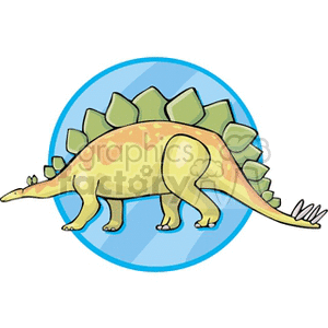 Cartoon Stegosaurus Dinosaur