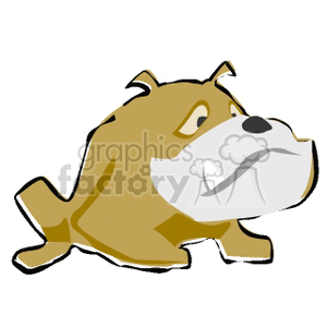 Cartoon Bulldog - Adorable Canine