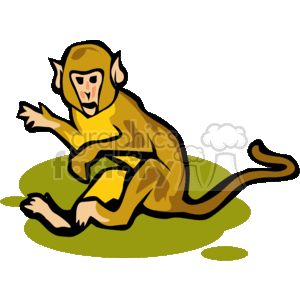 Cartoon monkey