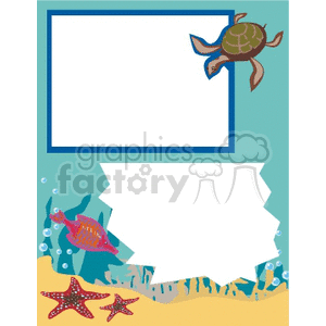 Underwater turtle frame