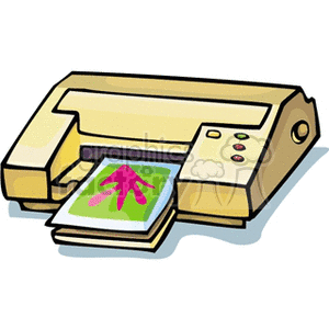 Printer with Paper Output