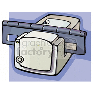 Clipart image of an old style slide projector