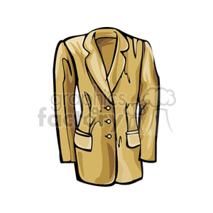 Clipart image of a beige suit jacket