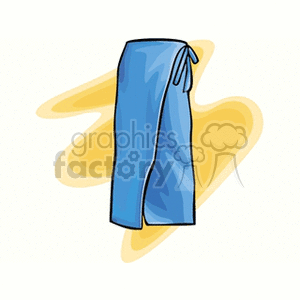 Image of Blue Pants with Tied Knot