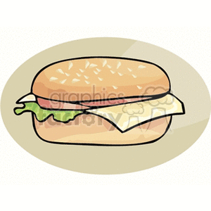 Cartoon Cheeseburger