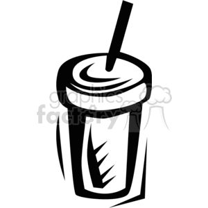 Beverage Cup with Lid and Straw