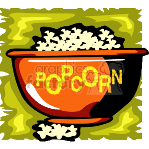 Orange Bowl of Popcorn