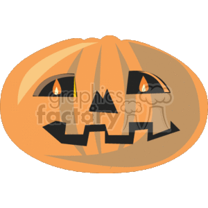  The image is a clipart illustration of a Halloween pumpkin, commonly known as a jack-o