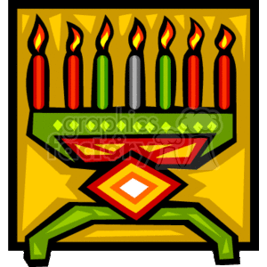 Kwanzaa Celebration Kinara Candle Holder