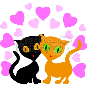 Cats in love