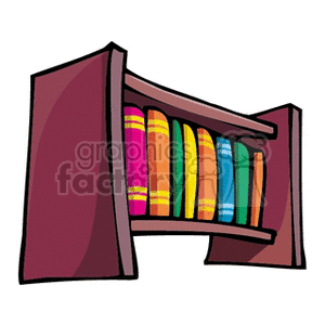 Colorful Bookshelf