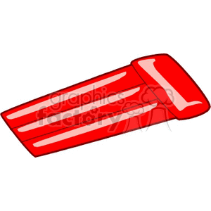 Red inflatable pool raft clipart.