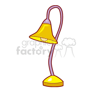 Yellow Lamp with Curved Neck