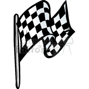 Checkered Racing Flag – Finish Line Symbol