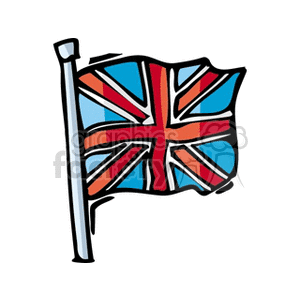 Waving uk flag