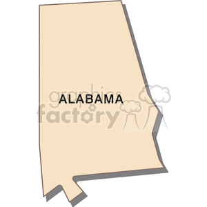 Alabama State Outline