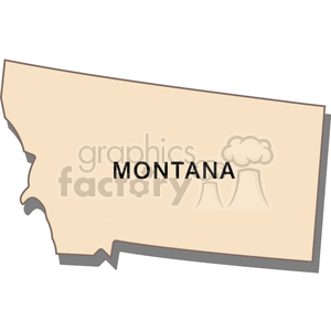 Montana State Outline