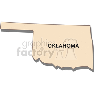 Oklahoma State Map Outline