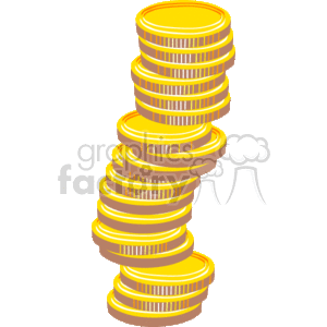 huge stack of gold coins