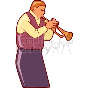 Man Playing Trumpet