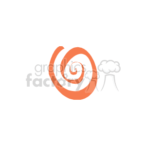 The image you've provided is a stylized spiral design with an organic feel, similar to those used for representing concepts like growth, nature, or the idea of life's journey. The warm color suggests a connection to themes such as energy, the sun, or warmth.
