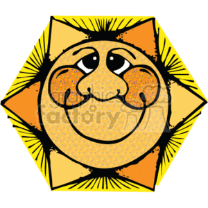 Cartoon sun