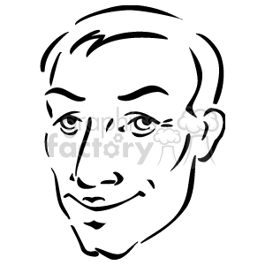   The clipart image displays a simplistic line drawing of a person